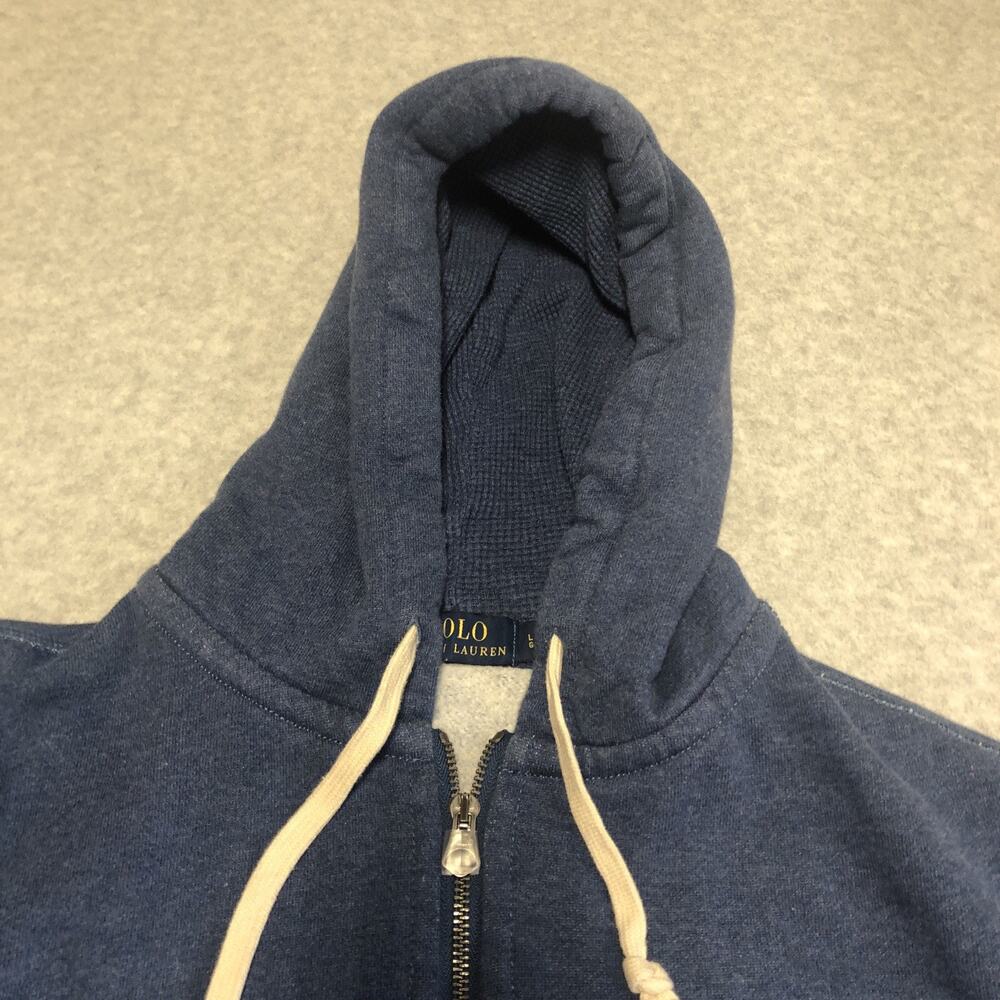 Polo Ralph Lauren Jacket Mens Size Large Hooded Full Zip Sweatshirt Preppy - Picture 5 of 13